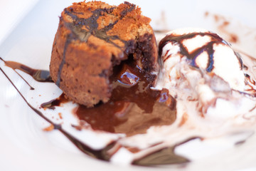 Souffle with ice cream 10