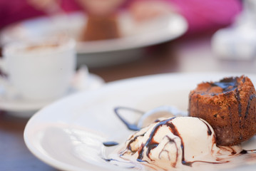 Souffle with ice cream 7