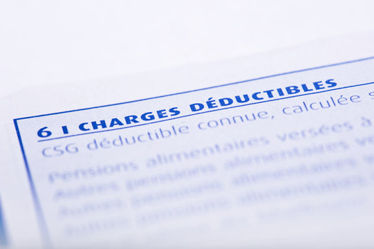 Charges d&eacute;ductibles