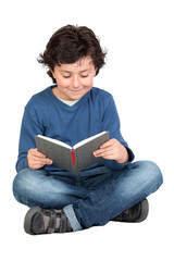 Student child with a book