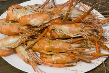 Boiled shrimp