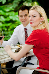 Couple Having Meal