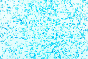 closeup of green shower gel structure