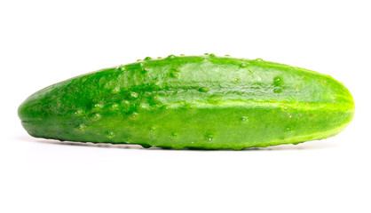 fresh cucumber isolated on white
