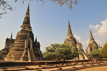 Fototapeta premium Pagodas at Phra Nakhon Si Ayutthaya
