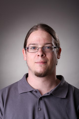 Obraz premium portrait of man with long hair