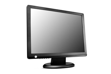 monitor nero schermo piatto