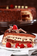 Delicious chocolate cake