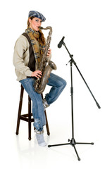 Music performer, saxophone