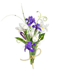 beautiful bouquet on thewhite background