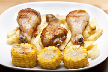 grilled chicken leg