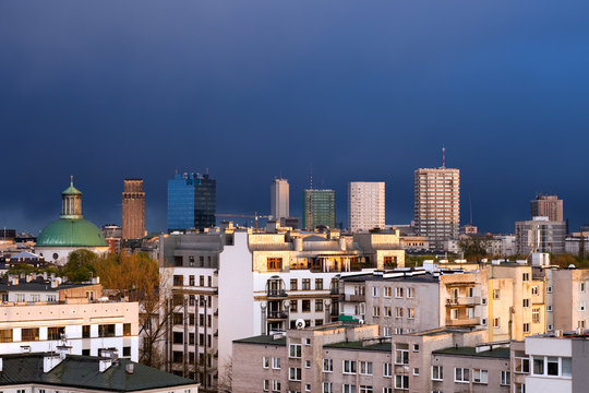 Warsaw Downtown Cityscape
