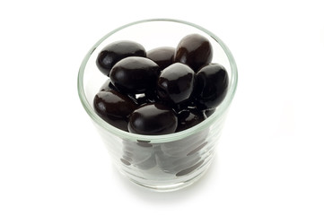 bowl with black olives
