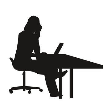 recommend clip art: Business woman working