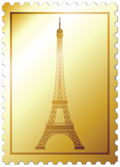 Gold mark "Eiffel tower"