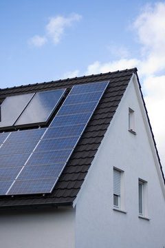 Solaranlage auf Wohnhaus