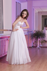 Girl in wedding dress