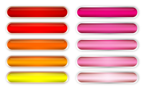Modern button set of icons