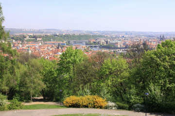 The View on spring Prague