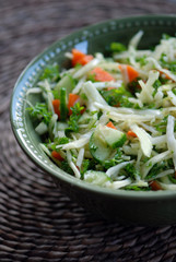 Bowl of fresh vegetable salad