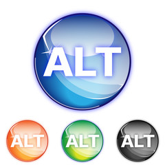 Picto touche ALT - Icon pad alt - collection color