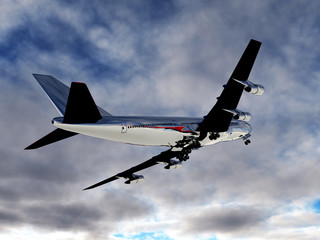 Plane Flying In The Sky