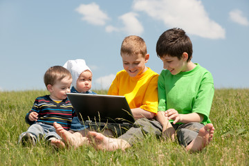 Children in the meadow