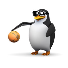 3d Basketball penguin - 22516121