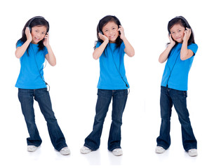Obraz premium Listening to music