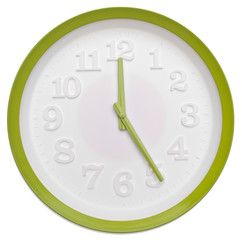 Modern Clock Green Time