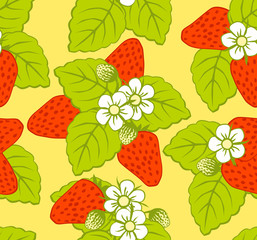 pattern with strawberries