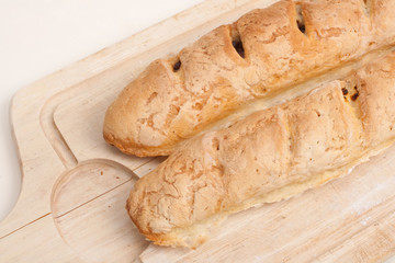 Selbst gebackenes Baguette