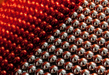 silver beads abstract background