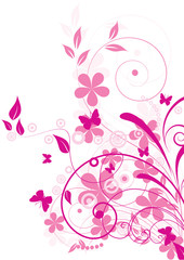 Abstract flowers background with place for your text