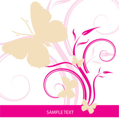 Abstract flowers background with place for your text