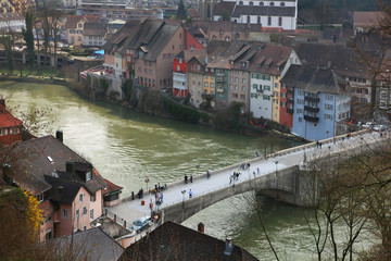 Fototapeta na wymiar Most graniczny Run Castle, Niemcy / Szwajcaria