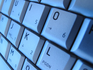 blue keyboard