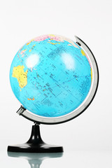 Terrestrial globe isolated on a white background