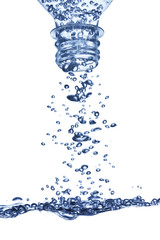 water in the bottle