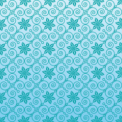 Seamless ornamental wallpaper