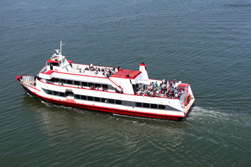 ferry in the harbor