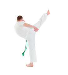 capoeira dancer posing