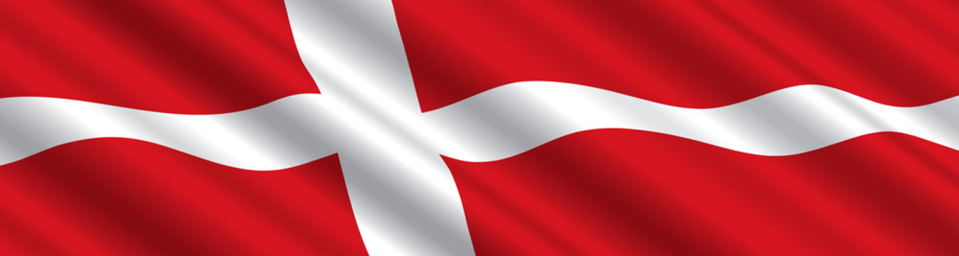 Danish Flag in the Wind