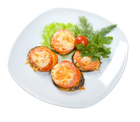 roasted tomato and eggplant