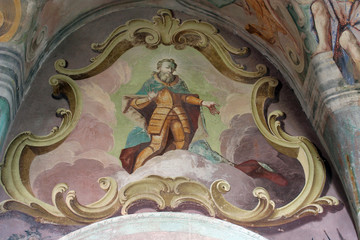 Fresco paintings in the church