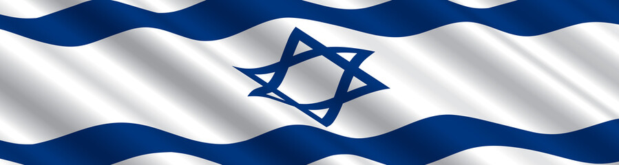 Israeli Flag in the Wind