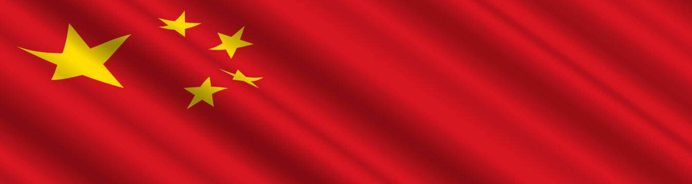 Chinese Flag in the Wind