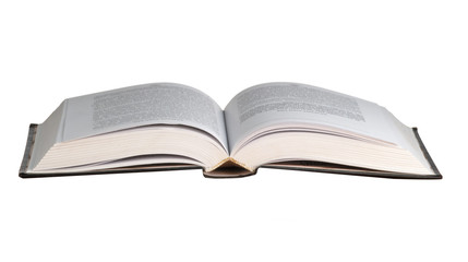 open book isolated on white background