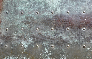 Detail of a bronze door