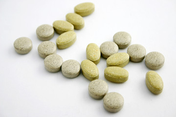 Medicine pills with different shape.